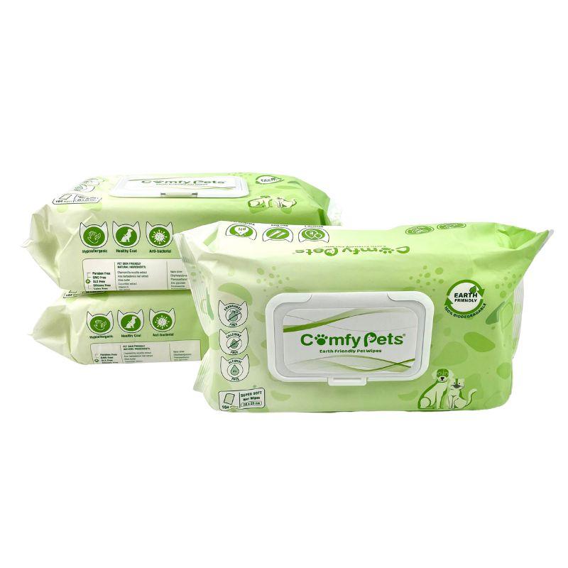 Nonwoven pet disposable wipes